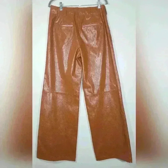 FREE PEOPLE STAR CROSSED LOVERS FAUX LEATHER PANTS. - Picture 4 of 6